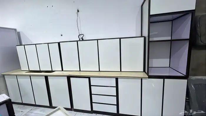 دولاب المطبخ المستعمل مجدد ونظيف 4متر رخام صناعي درجه أولى 1