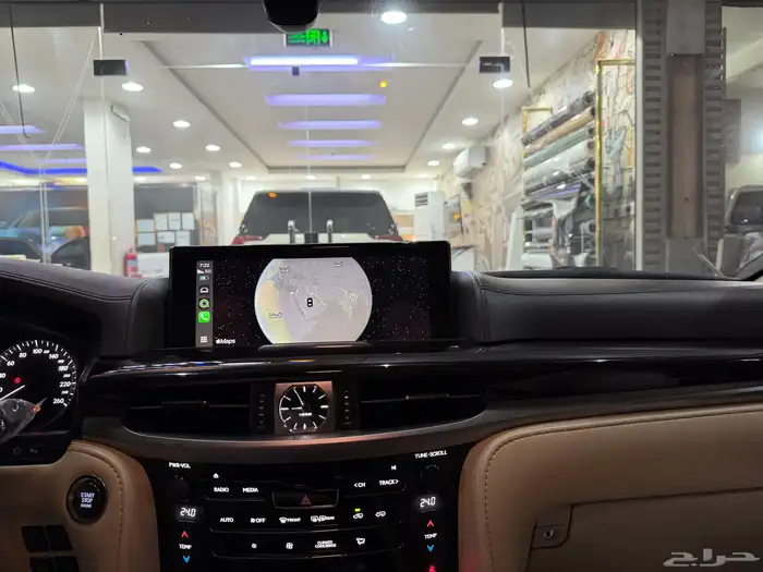 تحويل شاشة لكزس LX570 الي كاربلاي واندرويد وخرايط البر 6
