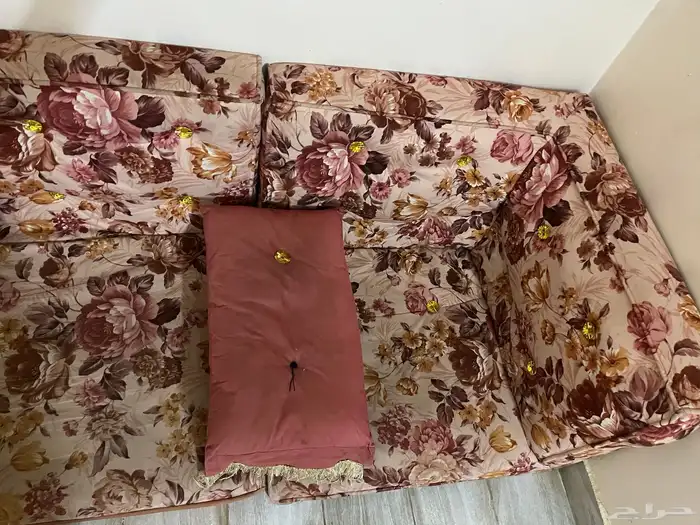 كنت ارضية حرف L مع 2 تكايه 5 مخدة 2