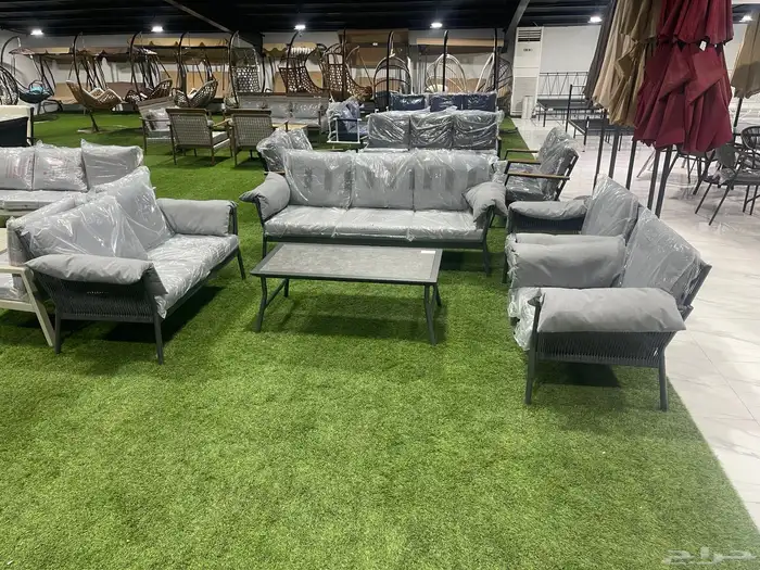 طقم جلسة خارجية 7 اشخاص بتصاميم جديدة 5