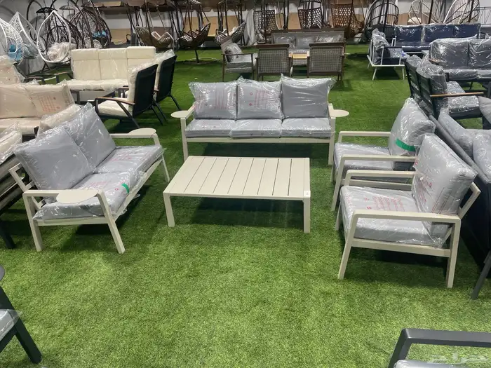 طقم جلسة خارجية 7 اشخاص بتصاميم جديدة 0