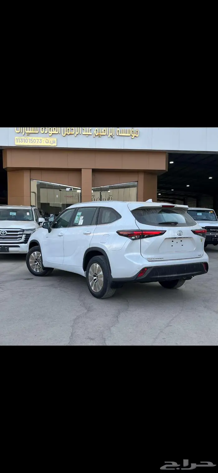 تويوتا هايلاندر 2025   فئة GLE دبل اللون أبيض أقل سعر بالسوق 3