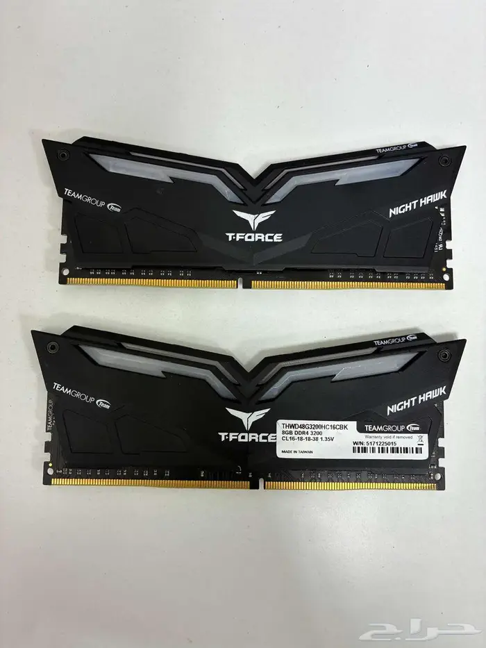 رامات Team T-Force Night Hawk 16GB (2 x 8GB) DDR4 3200 1
