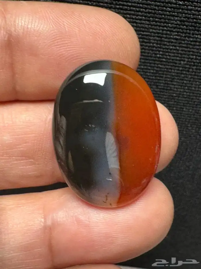 عقيق يماني طبيعي مناصف نوادر 9