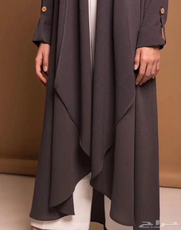 عباية مميزة من كاف ميم رمادي 1