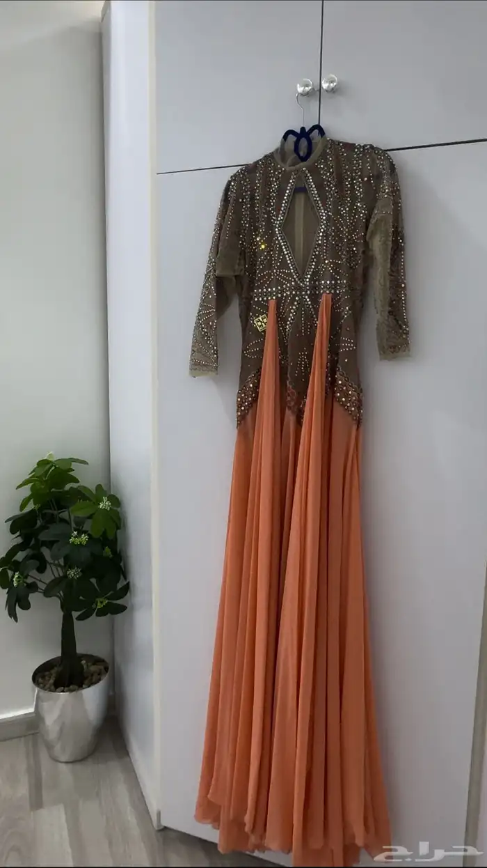 فستان خيالي فخم جدااا وأنيق ومعه بطانه 2