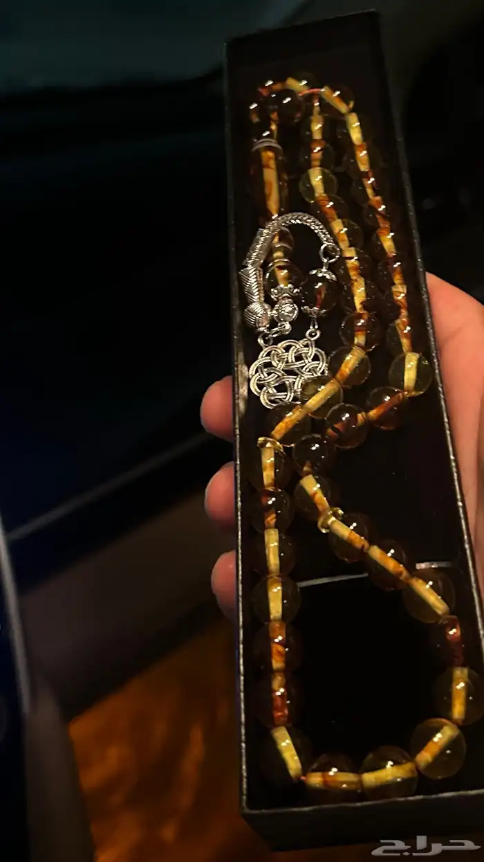 مسبحتين وحده اونيكس والاخرى شبيه كهرمان 0