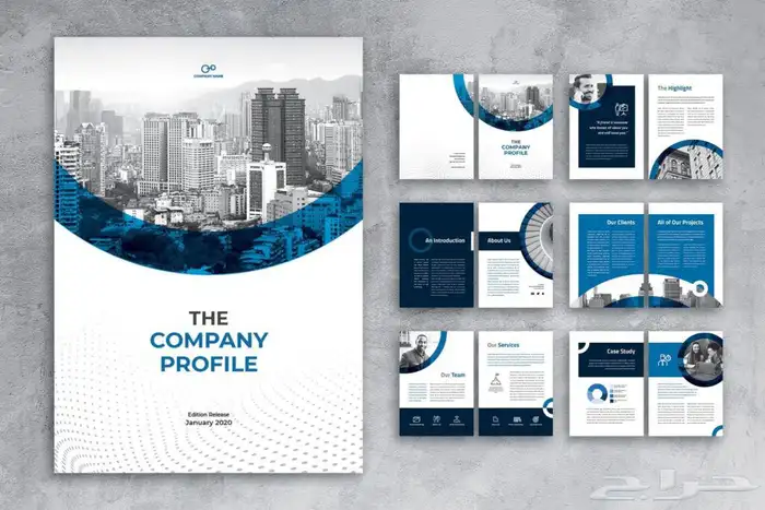 تصميم بروفايل شركات احترافية 0