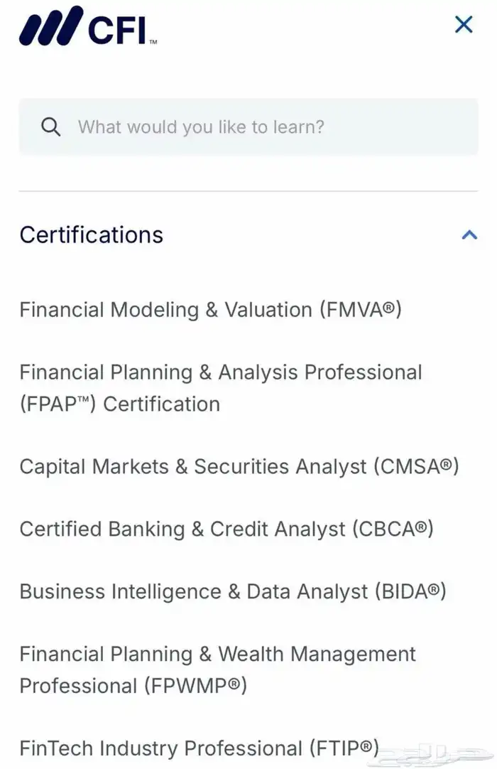 CFI FMVA APAP مساعدة في اجتياز 0