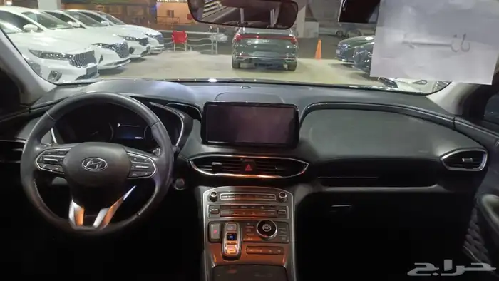 هيونداي سنتافي رصاصي 2021 ديزل بطاقة جمركية وارد كوريا 9