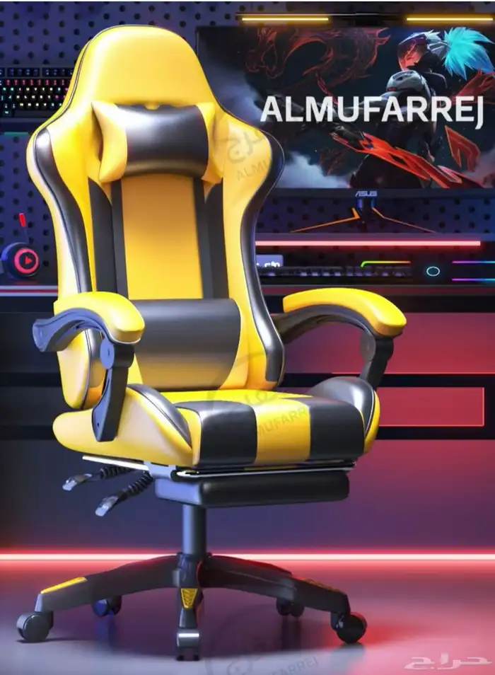 كرسي وطاولة قيمنق وطاولة جانبية 2