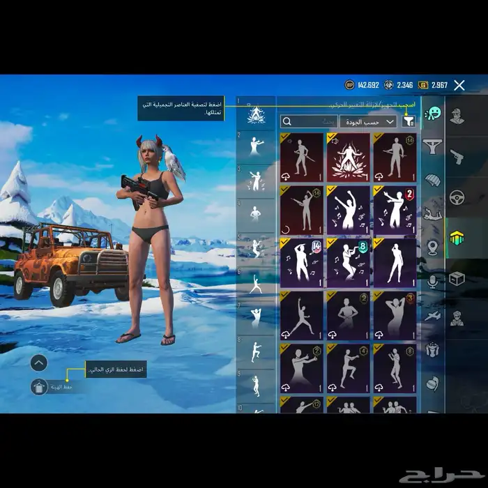 حساب ببجي 22