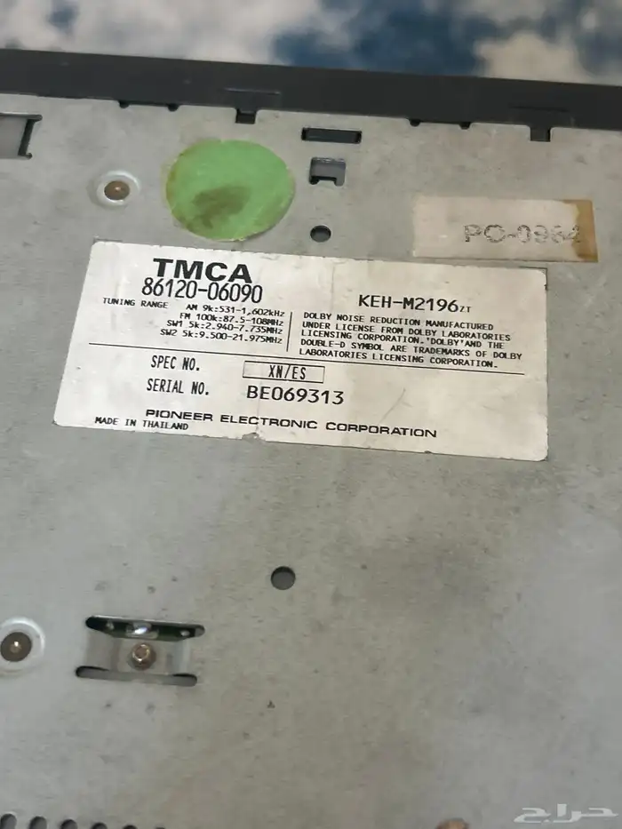 مسجل كامري 2000 يركب من 1998إلى2002 2