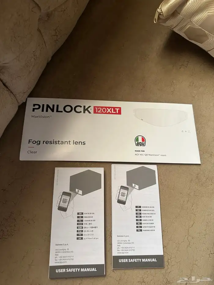 خوذه AGV K6S اسود لماع مقاس L 4