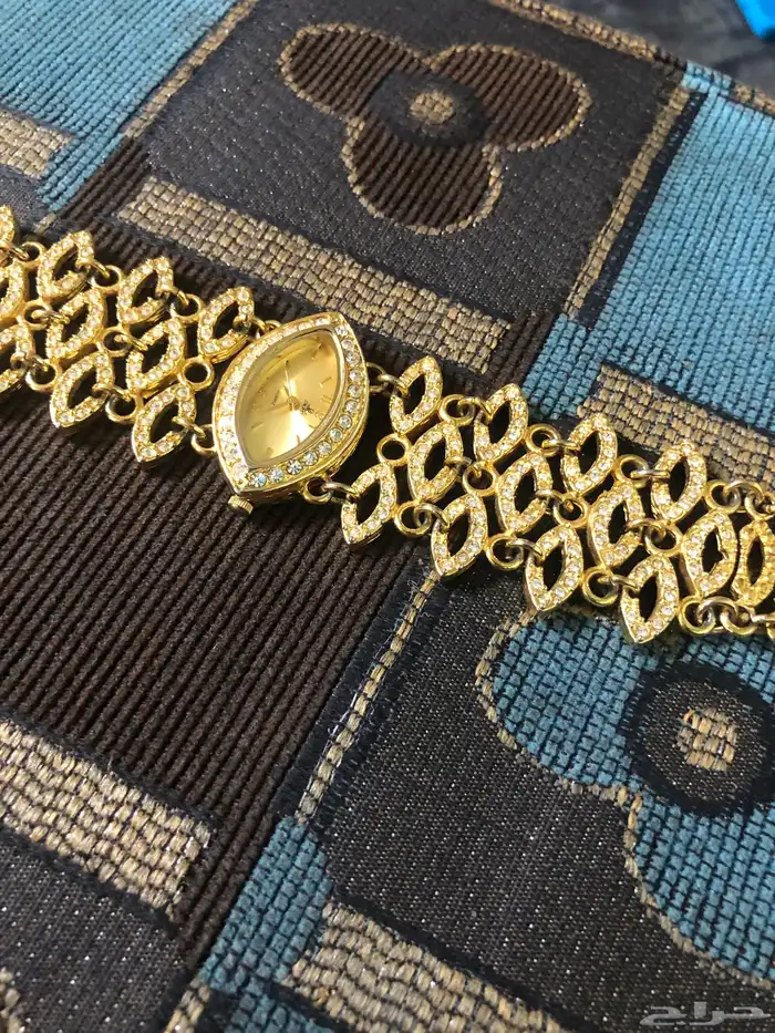 اعرض لكم ساعة ماركة  مطلي ذهب عيار 18 اصلية يابانية 0