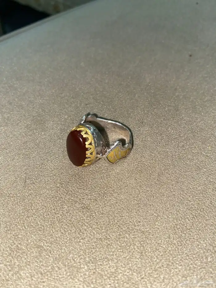 خواتم واحد سليماني والمحبس حقه فضه اصلي والثاني عقيق يماني 3