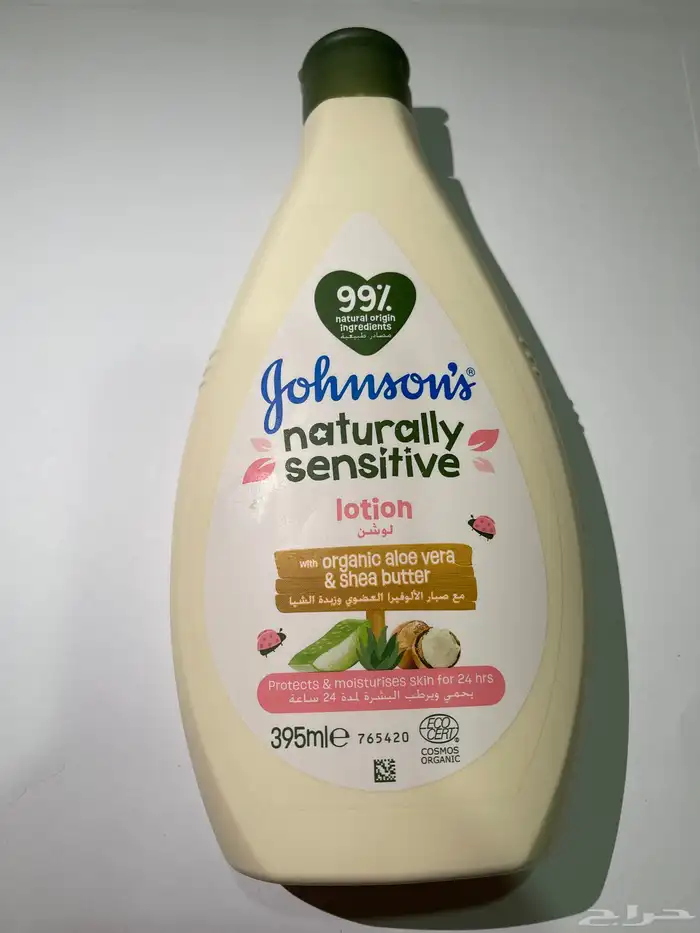 لوشن جونسون عضوي طبيعي 395ml 0