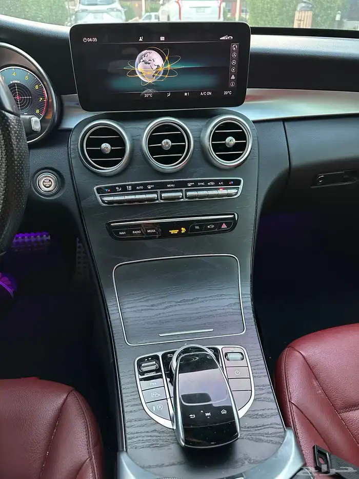 مرسيدس C200 AMG kit مع لوحه مميزه 6