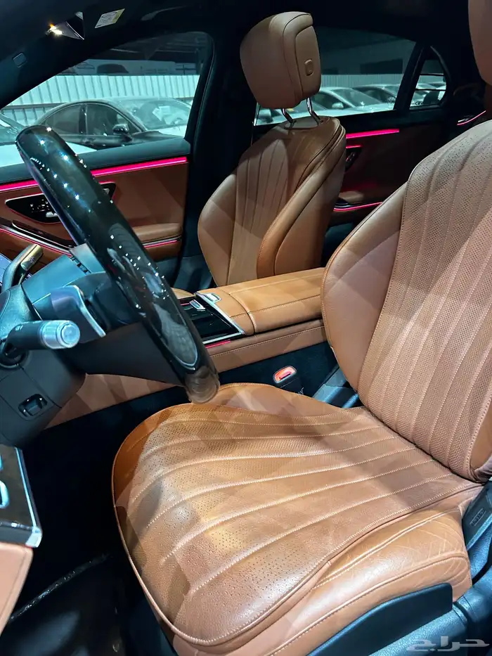 مرسيدس S450 وارد قطر بنزين 2023 العداد 18 الف فقط شرط الفح 39