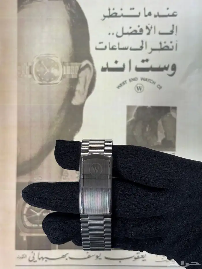 ساعة ويست اند اصدار خاص عربي ازرق فنتج 4