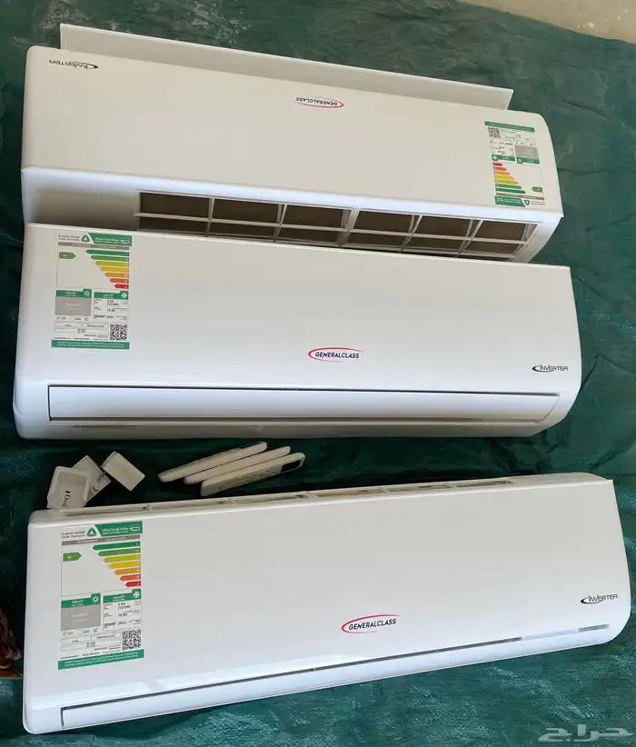 3 مكيفات سبلت انفيرتر طن شبه جديدة 2