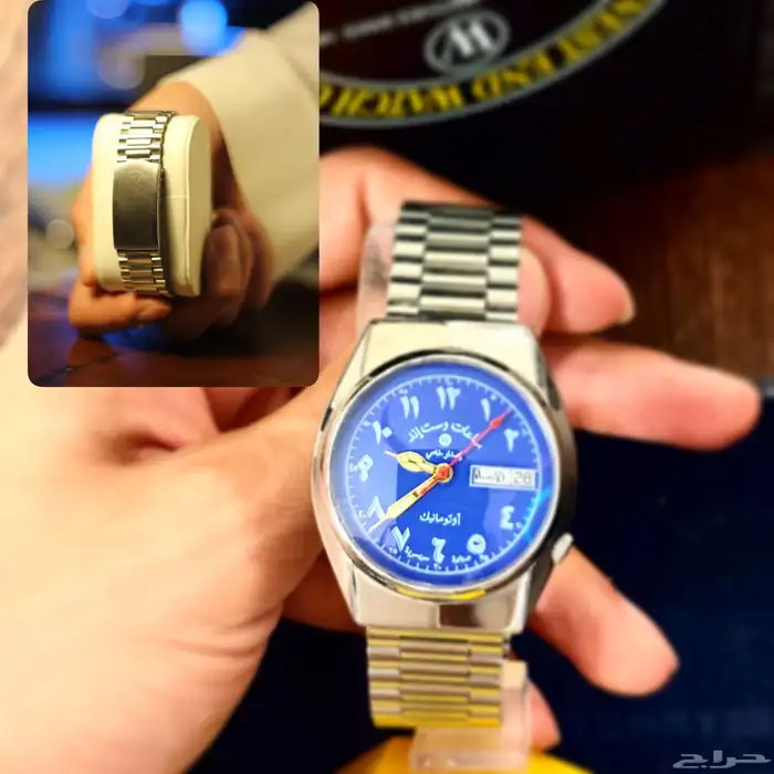ساعة ويست اند اصدار خاص عربي ازرق فنتج 1