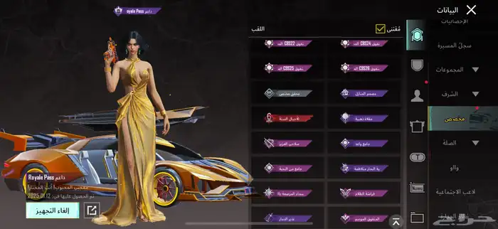 حساب ببجي 60