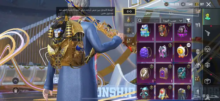 حساب ببجي 36