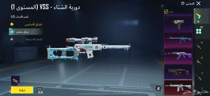 حساب ببجي 55