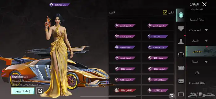 حساب ببجي 62