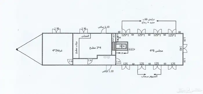 كرفان غرفة ملكية 14 متر سحب تفصيل شخصي 21