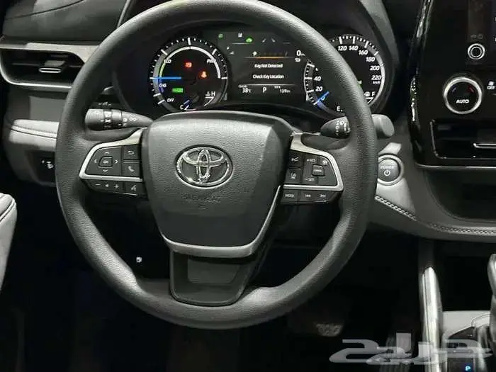 تويوتا هايلاندر ال اى هايبرد سعودى 2025 ابيض 3