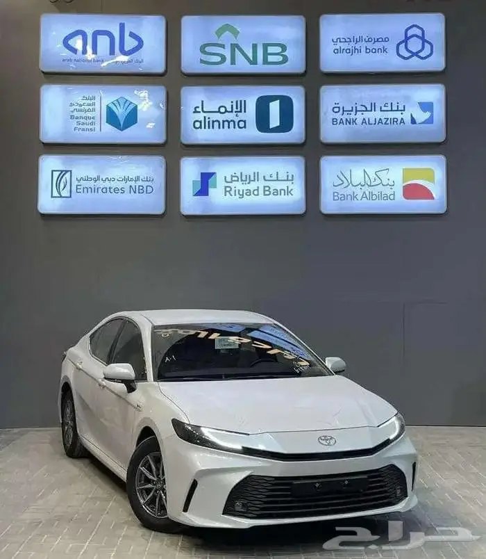 تويوتا كامري E هايبرد وبنزين 2025 ايجار منتهي بالتمليك اقساط 0