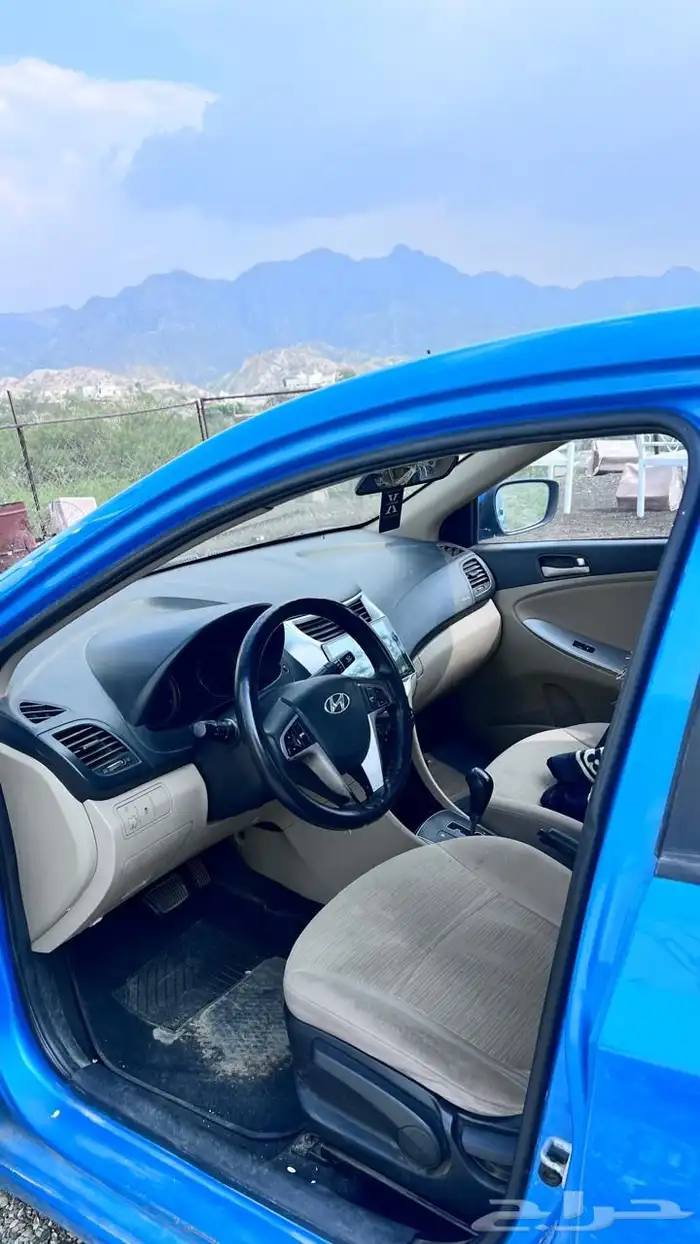 اكسنت 2018 ازرق ستاندر مرشوش كامل للبيع 9