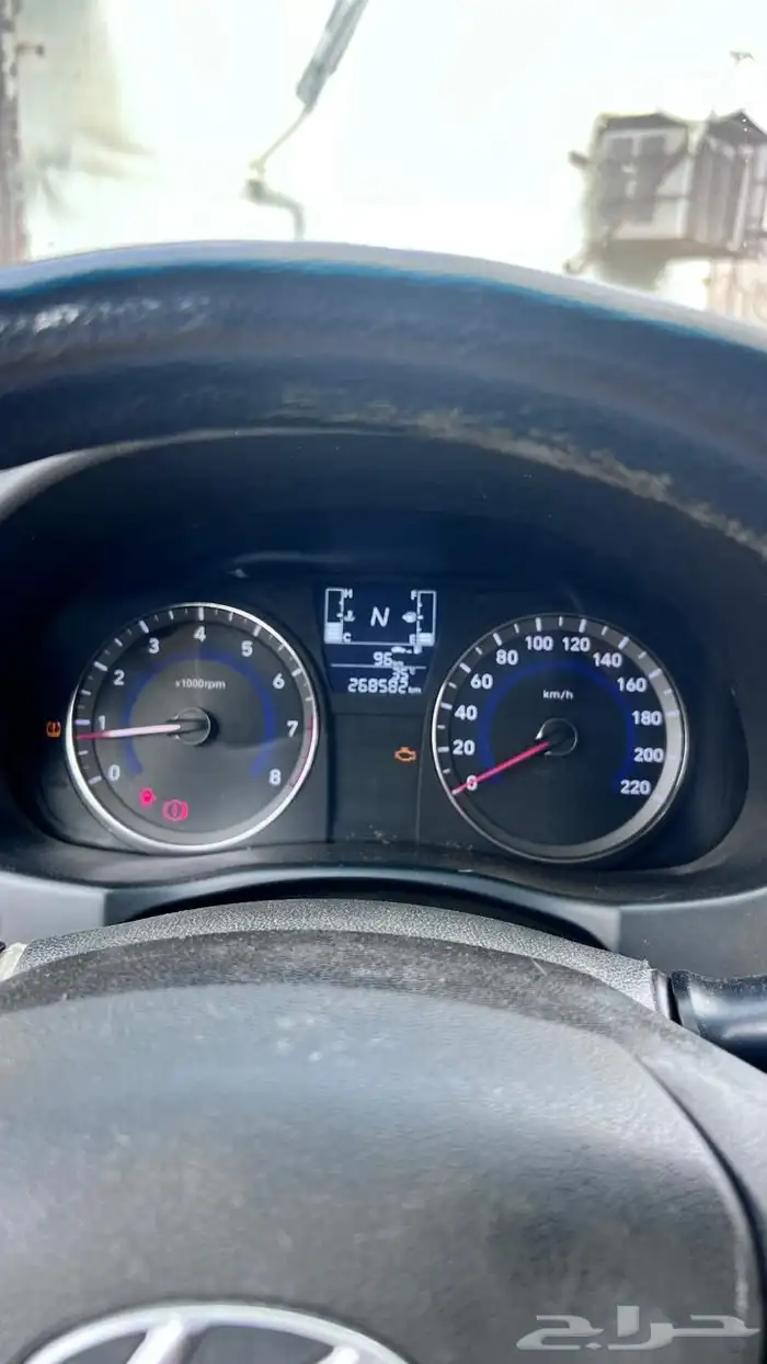 اكسنت 2018 ازرق ستاندر مرشوش كامل للبيع 7