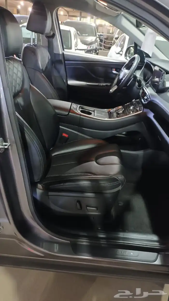 هيونداي سنتافي رصاصي 2021 ديزل بطاقة جمركية وارد كوريا 10