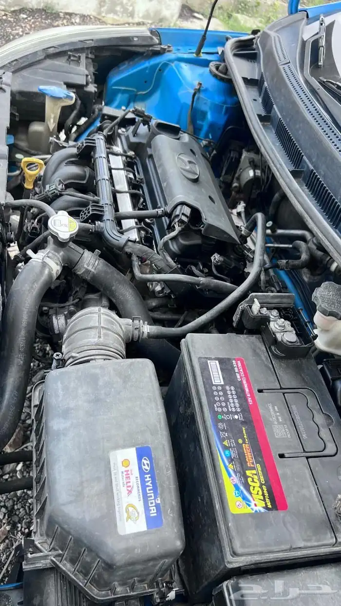 اكسنت 2018 ازرق ستاندر مرشوش كامل للبيع 6