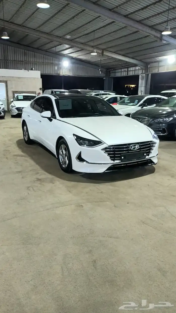 هيونداي سوناتا ابيض 2020 بنزين وارد كوريا 1