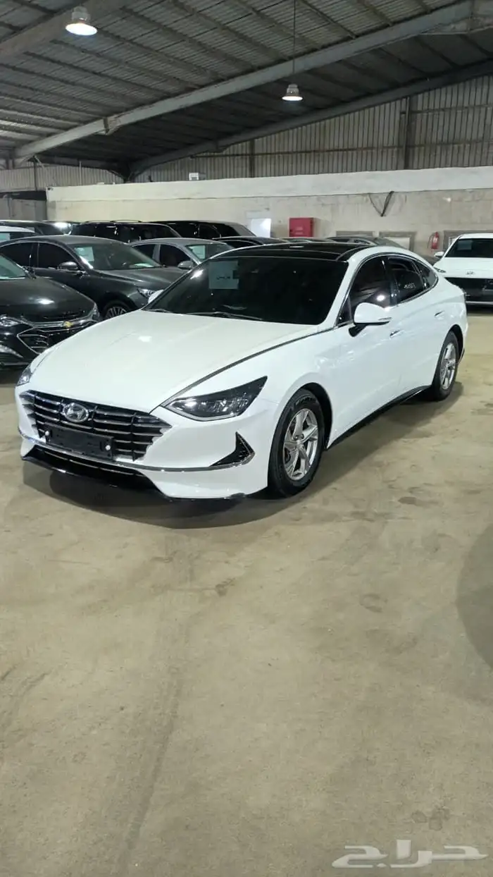 هيونداي سوناتا ابيض 2020 بنزين وارد كوريا 14