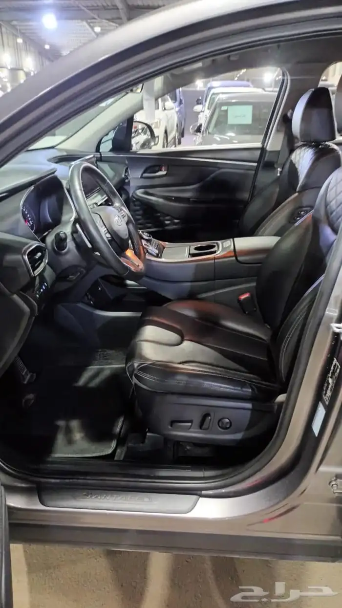 هيونداي سنتافي رصاصي 2021 ديزل بطاقة جمركية وارد كوريا 7