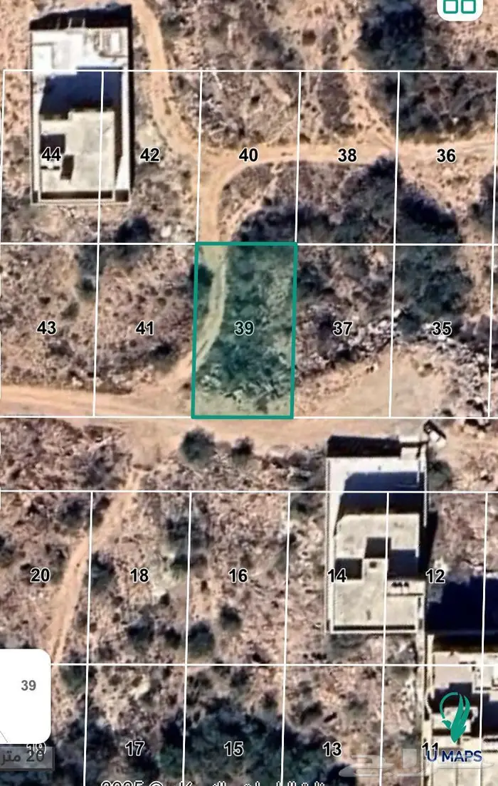 أرض للبيع في أحد رفيدة مركز الواديين حي الربوة 6