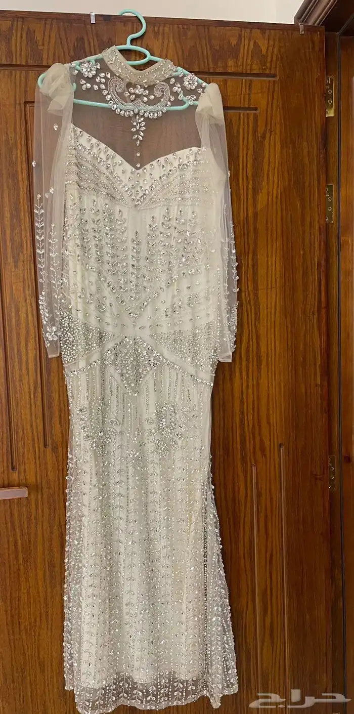فستان سكري اكمام طويله وفخم مقاس LK 4