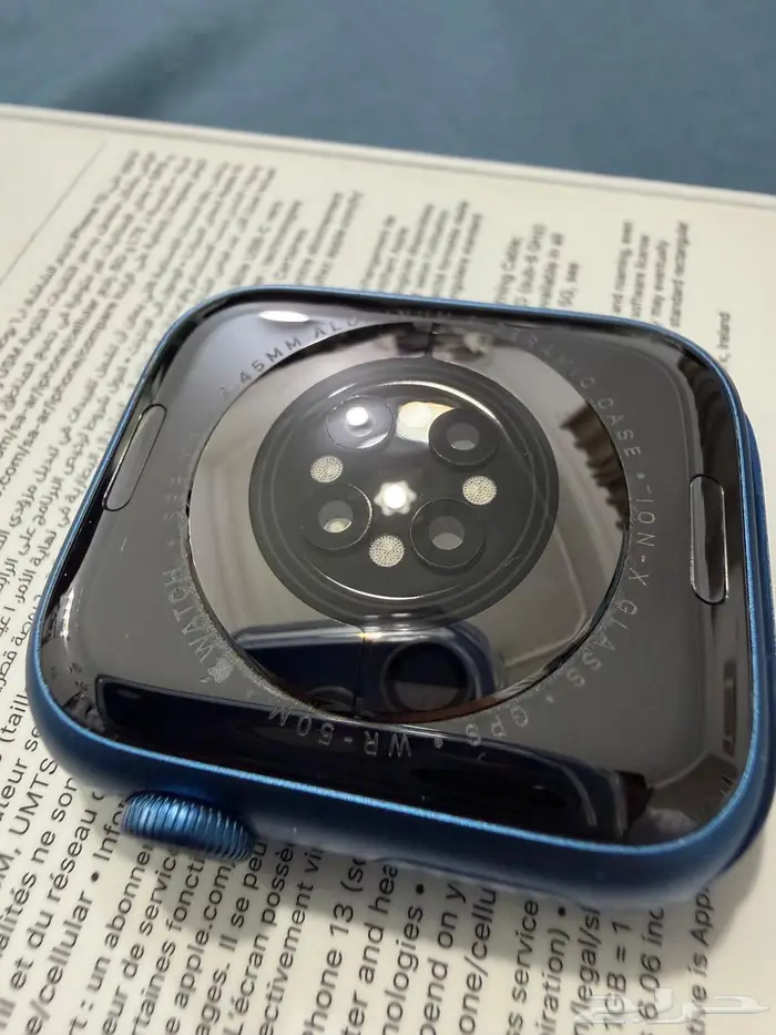 ساعة ابل Apple Watch Series 7 اللون كحلي نظيفة جدا 0