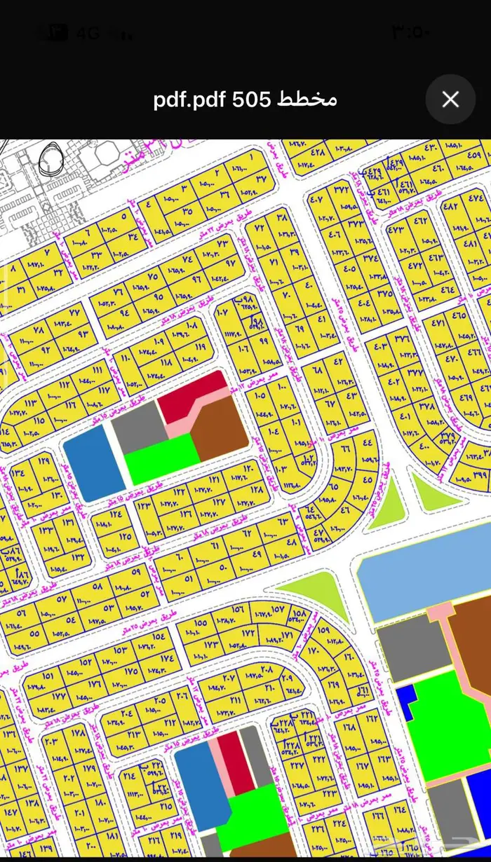 ارض للبيع ضاحية الملك عبدالله الناصرية 505 جيزان 0