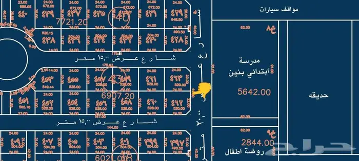للبيع 528متر في مخطط المها تقبل القسمه 10