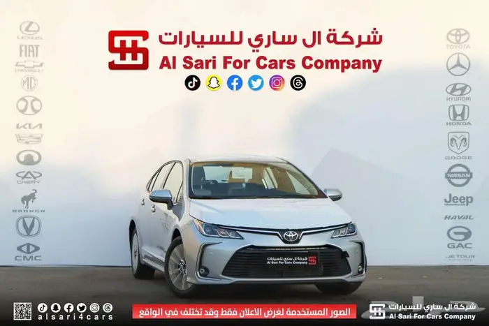 تويوتا كورلا XLI جنوط محرك 2.0 2025 لقساط بنوك وشركات 3