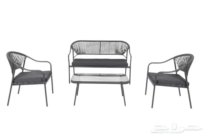 طقم كنب خارجي أربعة أشخاص مع طاوله 3