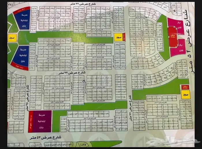 ارض للبيع حي الغدير (1 ط) جوهر العروس 1