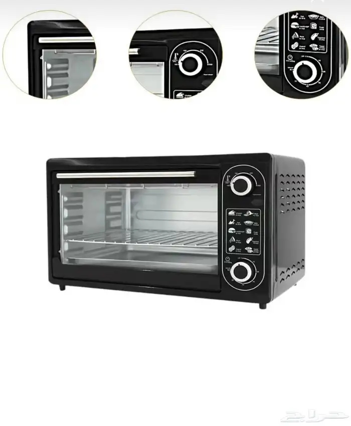 فرن رقمي يعمل بلمس سعته 48 لتر لتحميص والخبز وشوايه 1