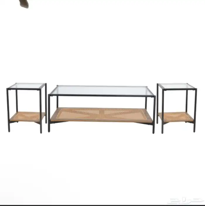 طاوله تقديم كبيره وطاولتين خدمه 1